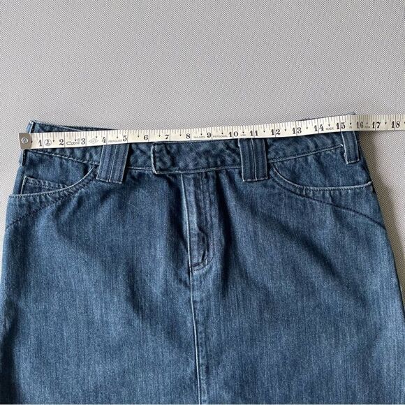 Eddie Bauer Dark Denim Jean Skirt Women’s Size 8 - Picture 2 of 5